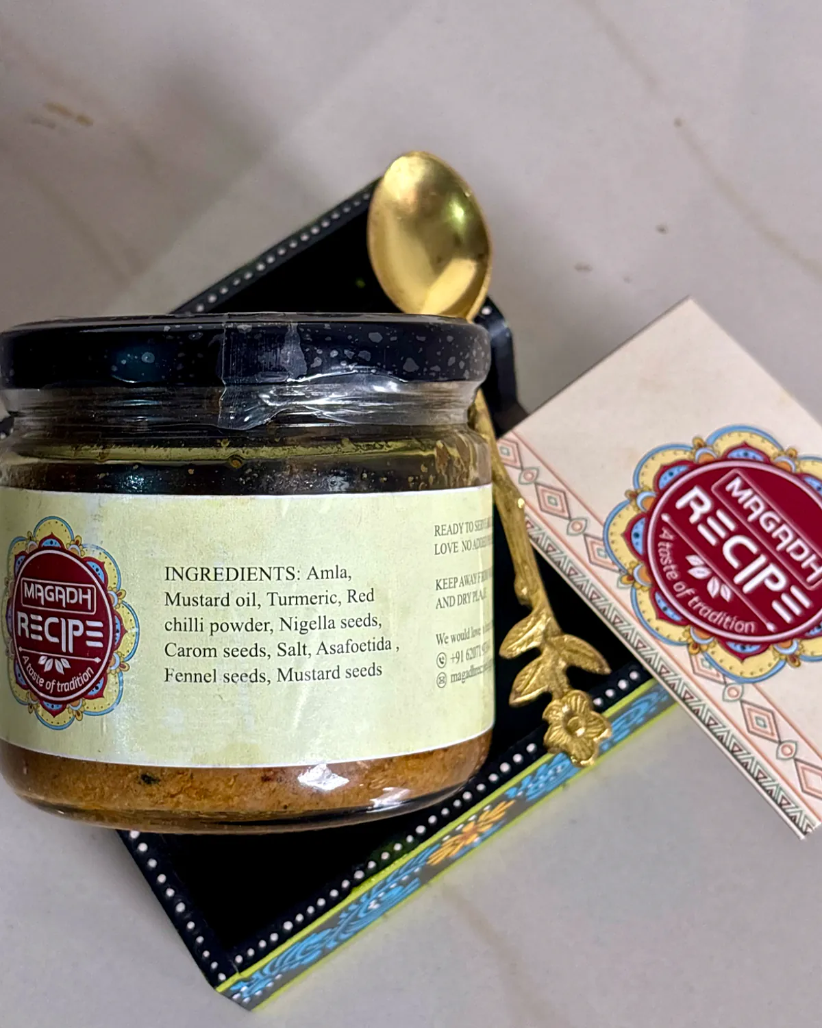 Amla Pickle (Indian Gooseberry) — ingredients label